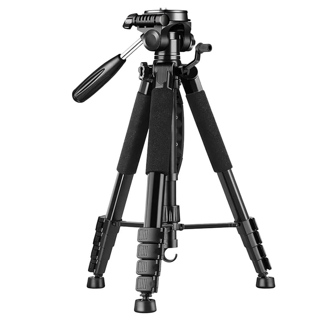 חצובת צילום קומפקטית מאלומיניום לצילום עם סמארטפון או מצלמה