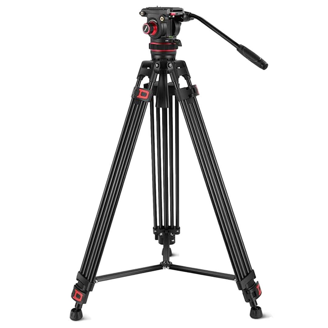 חצובת וידאו מקצועית Neewer TP75 עם ראש נוזלי