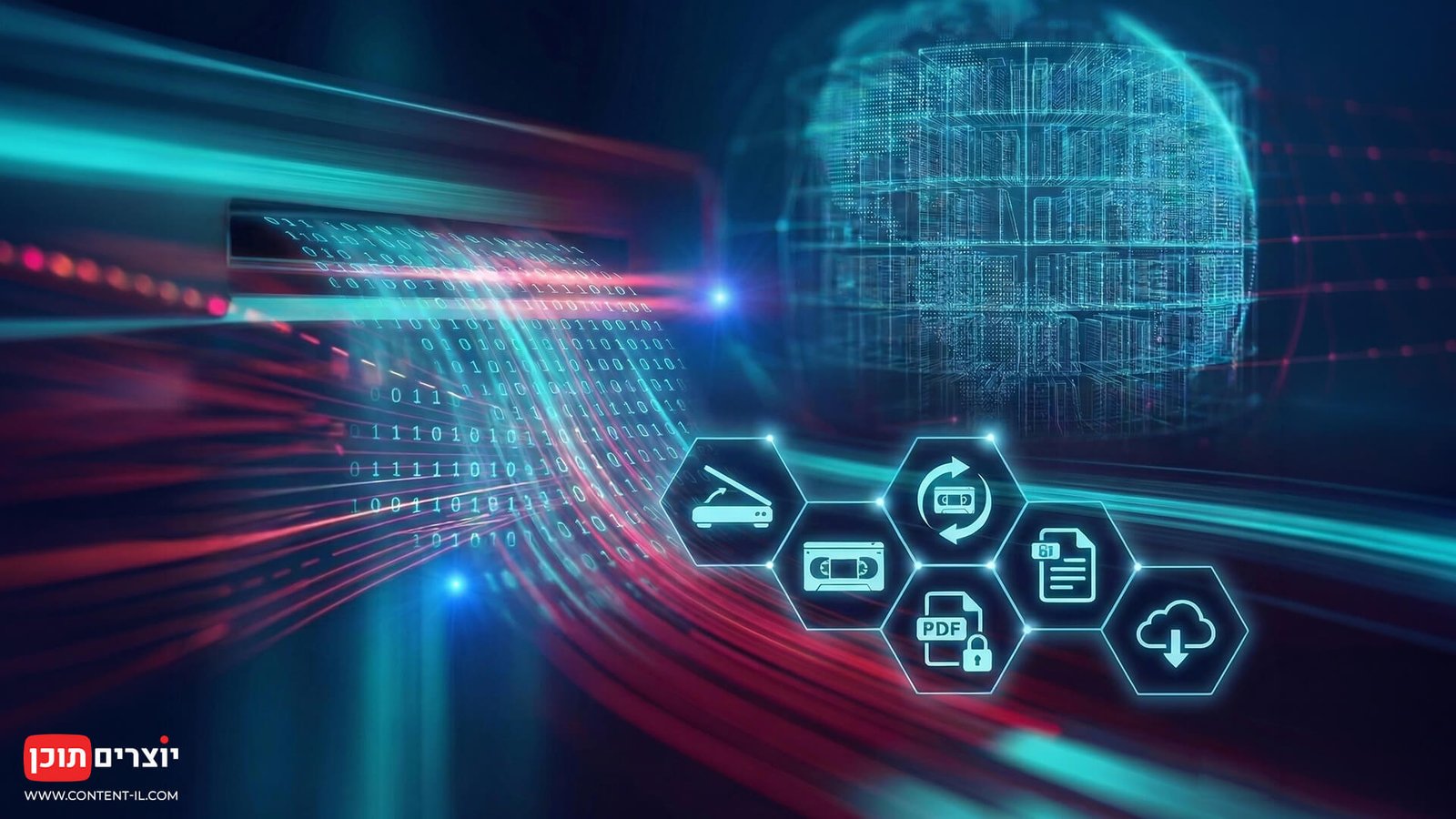 שירותי דיגיטציה, סריקת מסמכים והמרת קלטות וידאו ואודיו למדיה דיגיטלית - יוצרים תוכן